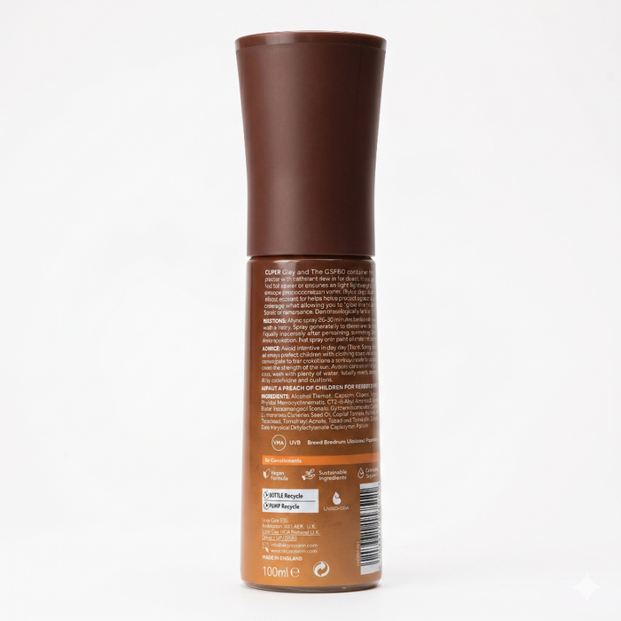 Glow & Tan Mist SPF 30 Spray | Lightweight Sun Protection & Radiant Glow