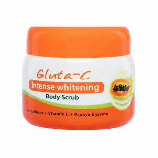 Gluta-C whitening body scrub with glutathione and vitamin C for smooth glowing skin