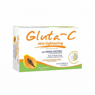 Gluta C brightening face and body soap with glutathione for radiant even skin