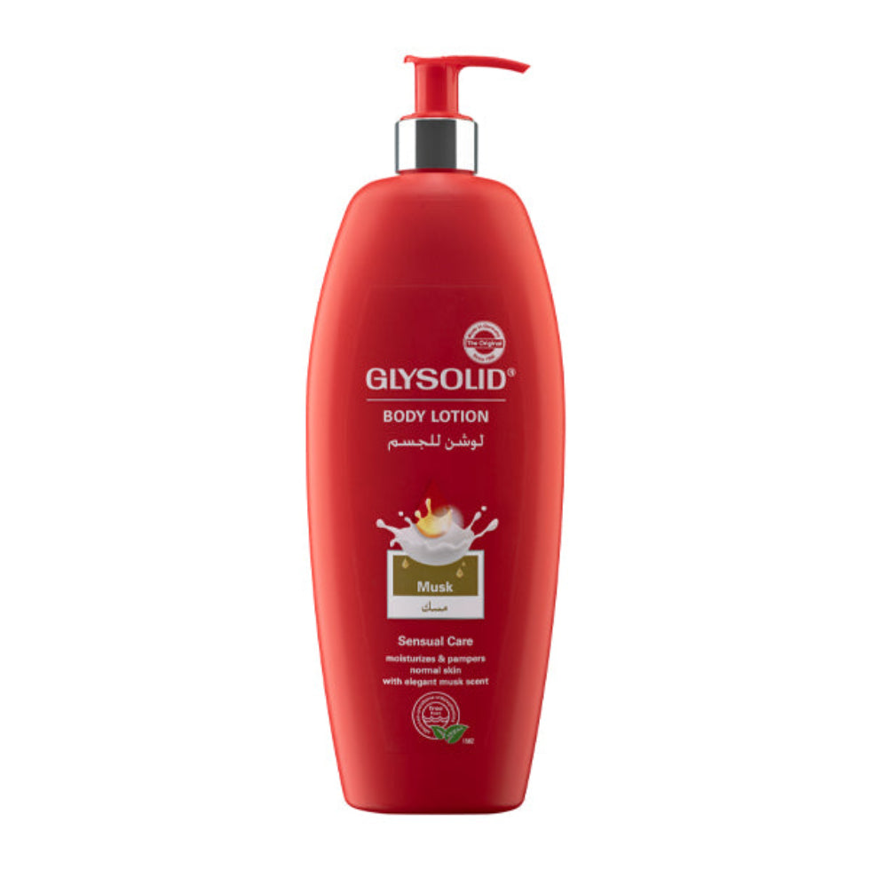 glysolid musk body lotion 500ml for deep hydration soft skin and long lasting fragrance
