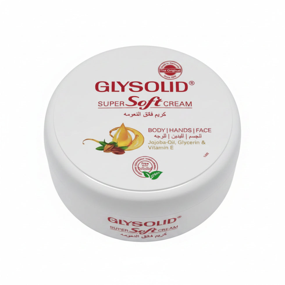 glysolid super soft cream 200ml lightweight moisturizing cream for smooth soft skin