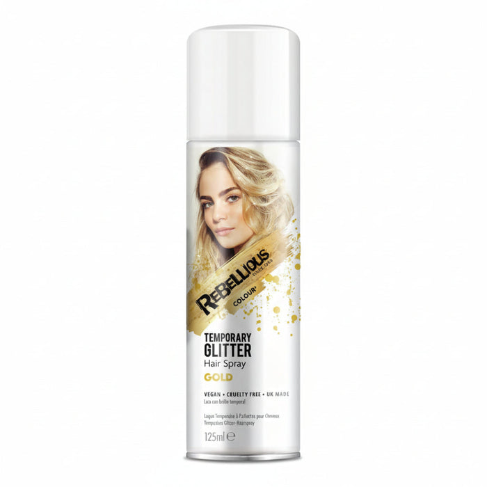 Gold Digger Glitter Hair Colour Spray 125ml | Temporary Shimmer Hair Spray