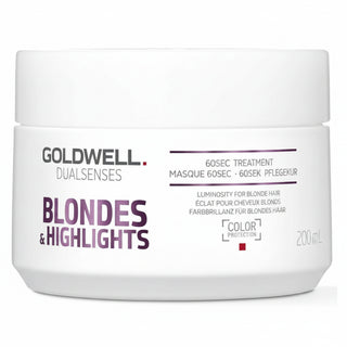 goldwell dualsenses blondes and highlights 60 second treatment 200ml for blonde highlighted and lightened hair with shine enhancement and deep conditioning care