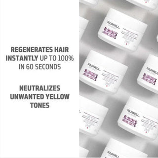 goldwell dualsenses blondes and highlights 60 second treatment 200ml for blonde highlighted and lightened hair with shine enhancement and deep conditioning care
