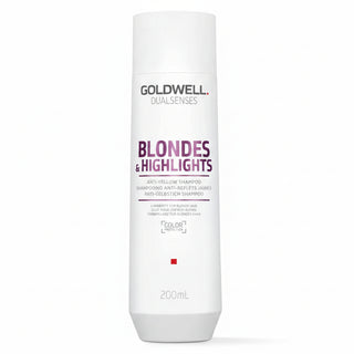 goldwell dualsenses blondes and highlights anti yellow shampoo 200ml for blonde silver and highlighted hair with brassiness control and shine enhancement care