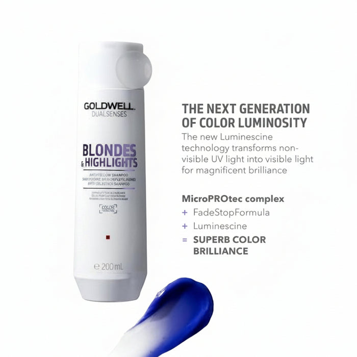 Goldwell Dualsenses Blondes & Highlights Anti-Yellow Shampoo 200ml | Tone Care