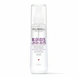 goldwell dualsenses blondes and highlights brilliance serum spray 150ml for blonde highlighted and silver hair with shine enhancement and lightweight detangling care