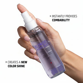 goldwell dualsenses blondes and highlights brilliance serum spray 150ml for blonde highlighted and silver hair with shine enhancement and lightweight detangling care