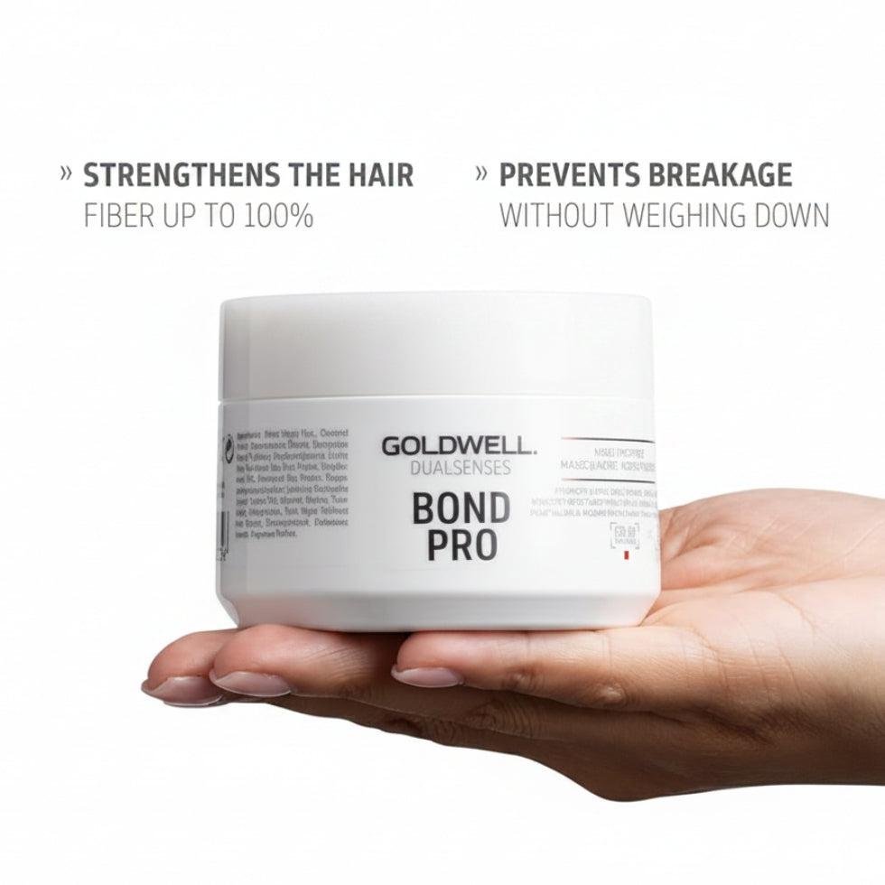 goldwell dualsenses bond pro 60 second treatment 200ml for weak fragile hair with strengthening repair anti breakage and deep conditioning care