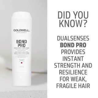 goldwell dualsenses bond pro fortifying conditioner 200ml for weak fragile hair with strengthening anti breakage and nourishing care for healthier hair