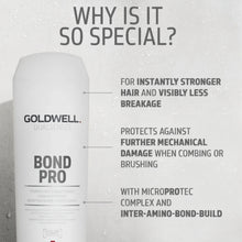goldwell dualsenses bond pro fortifying conditioner 200ml for weak fragile hair with strengthening anti breakage and nourishing care for healthier hair