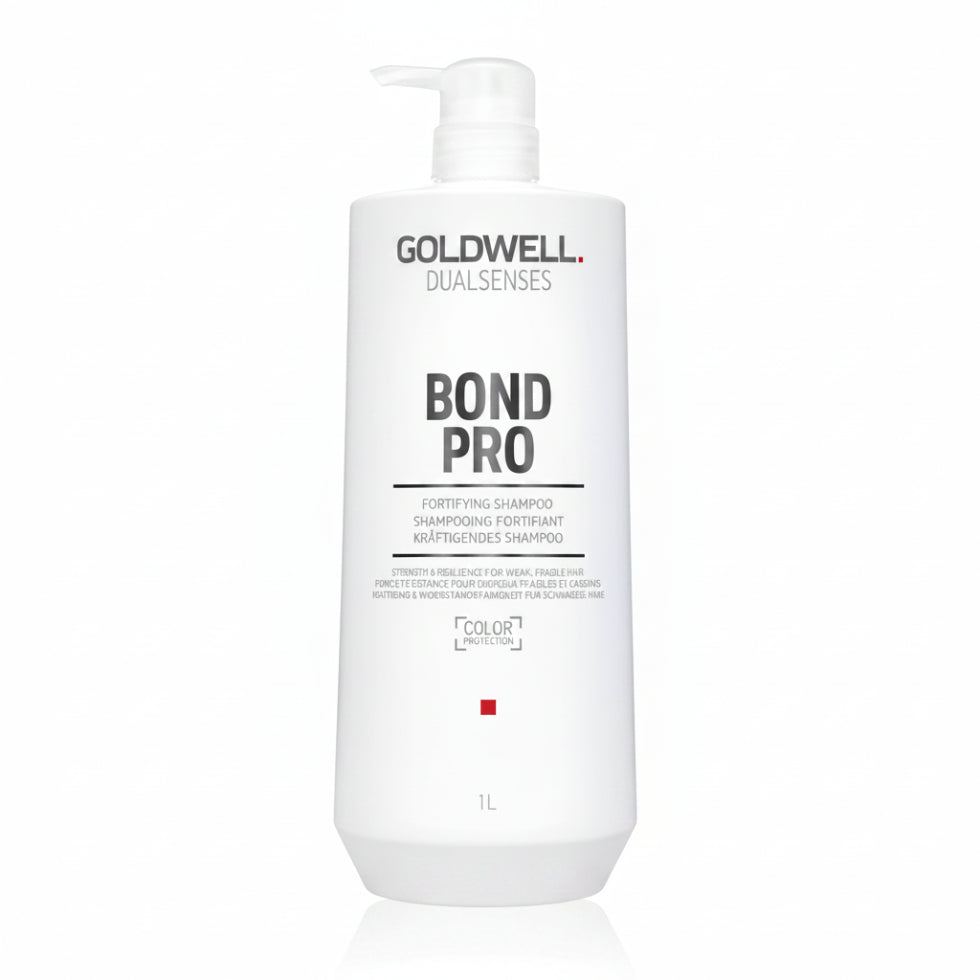 goldwell dualsenses bond pro fortifying shampoo 1000ml for weak fragile hair with strengthening anti breakage cleansing and repair care for healthier hair