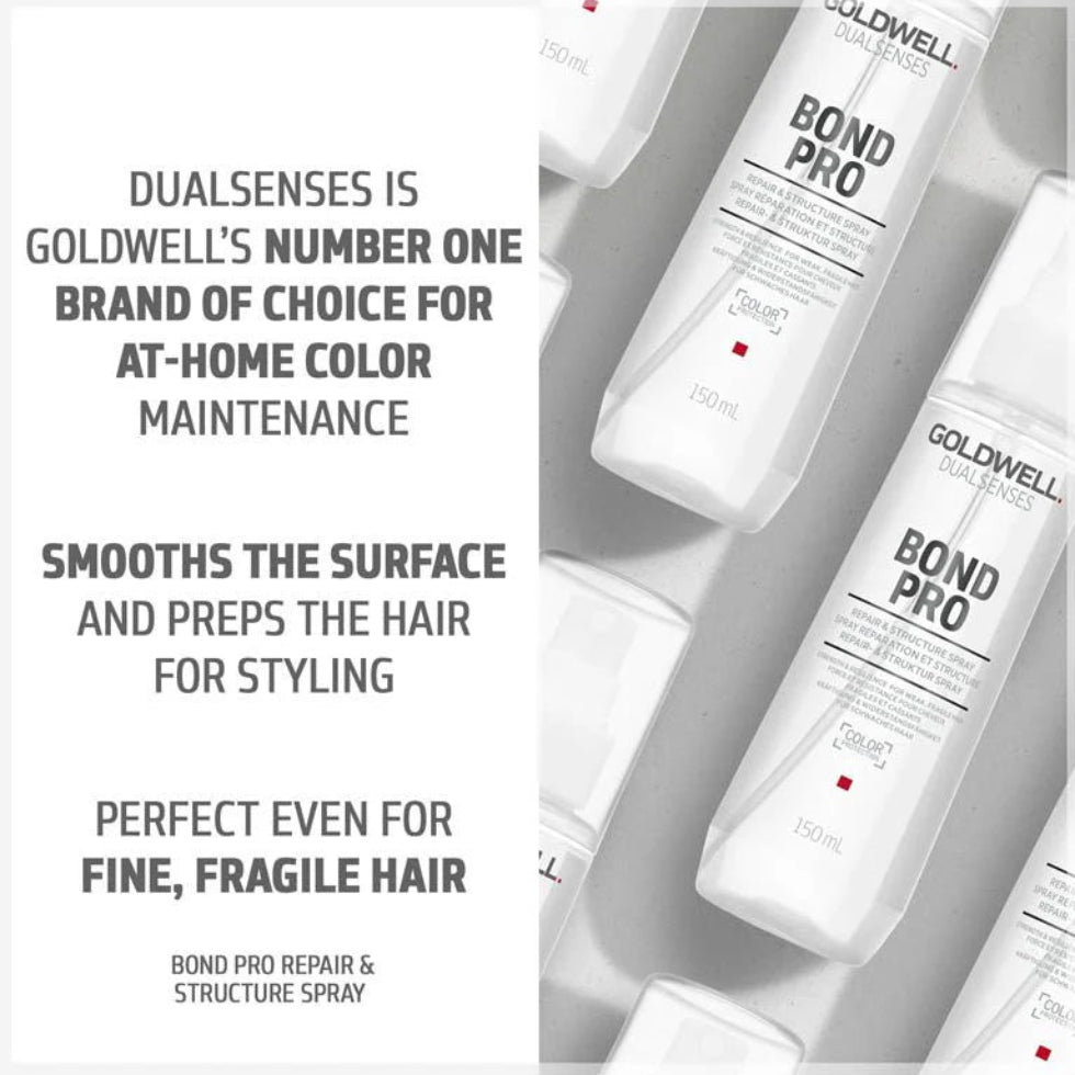 goldwell dualsenses bond pro repair and structure spray 150ml for weak fragile hair with strengthening anti breakage and leave in repair care