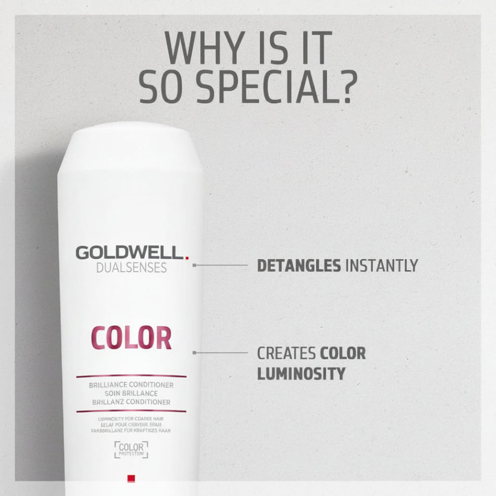 goldwell dualsenses color brilliance conditioner 250ml for color treated hair with color protection shine enhancement and moisturizing care