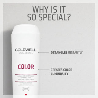 goldwell dualsenses color brilliance conditioner 250ml for color treated hair with color protection shine enhancement and moisturizing care