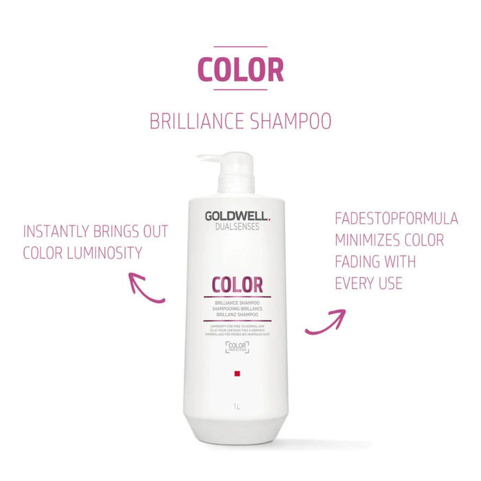 Goldwell Dualsenses Color Brilliance Shampoo 1000ml | Color Protection & Shine