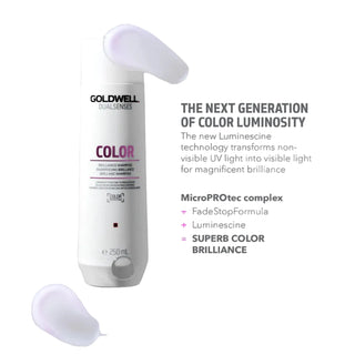 goldwell dualsenses color brilliance shampoo 250ml for color treated hair with shine enhancement color protection and lightweight cleansing care for fine to normal hair
