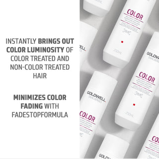 goldwell dualsenses color brilliance shampoo 250ml for color treated hair with shine enhancement color protection and lightweight cleansing care for fine to normal hair