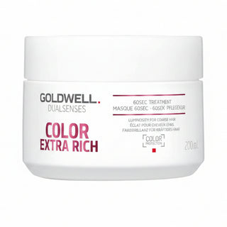 goldwell dualsenses color extra rich 60 second treatment 200ml for color treated hair with deep nourishment color protection and shine enhancement care
