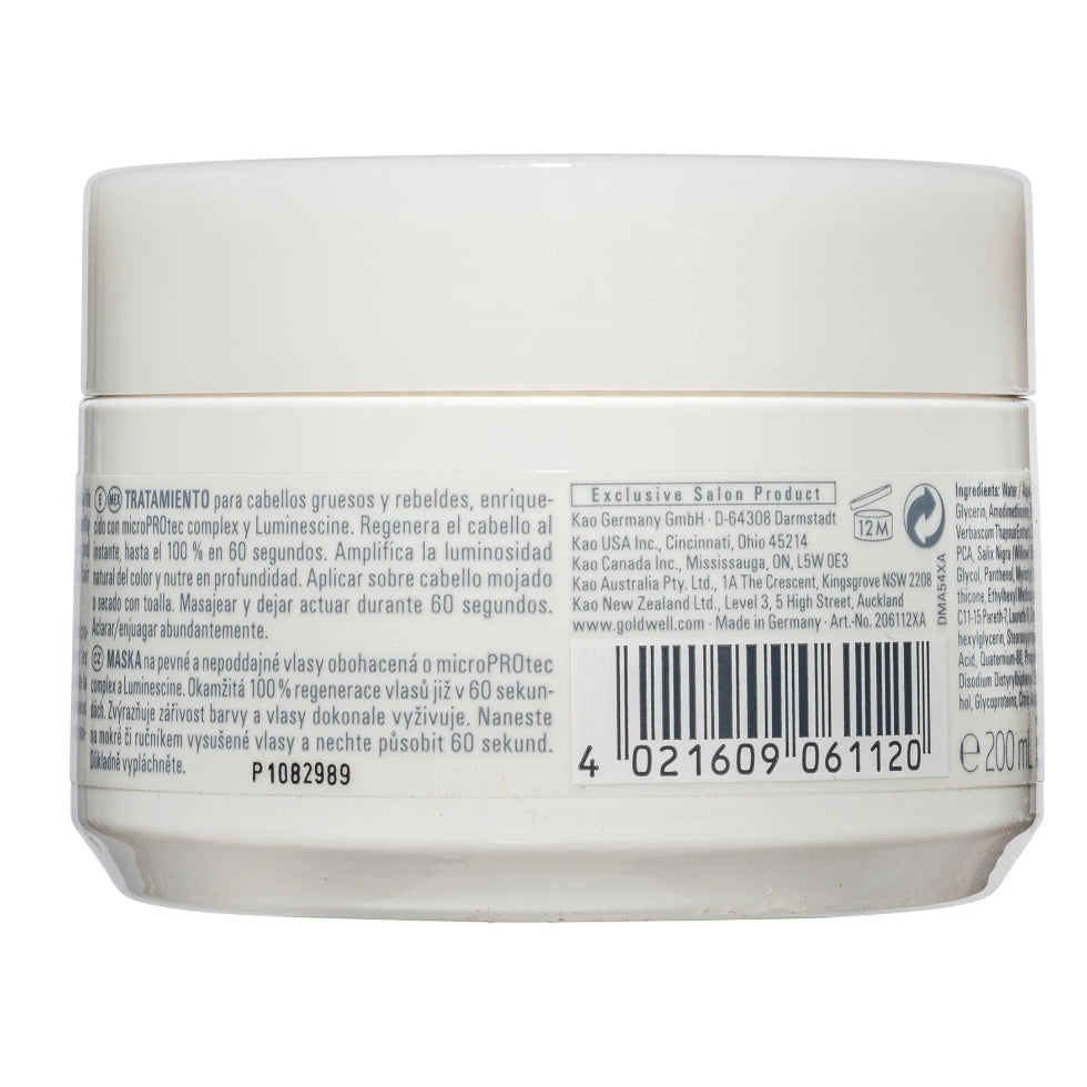 goldwell dualsenses color extra rich 60 second treatment 200ml for color treated hair with deep nourishment color protection and shine enhancement care