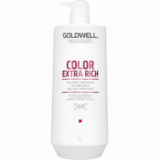 goldwell dualsenses color extra rich brilliance conditioner 1000ml for color treated hair with shine enhancement color protection and deep conditioning care for medium to coarse hair
