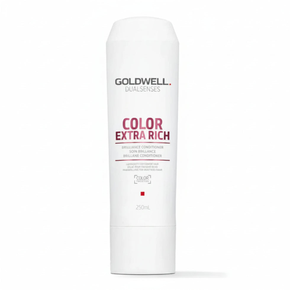 goldwell dualsenses color extra rich brilliance conditioner 250ml for color treated hair with shine enhancement color protection and deep conditioning care for medium to coarse hair