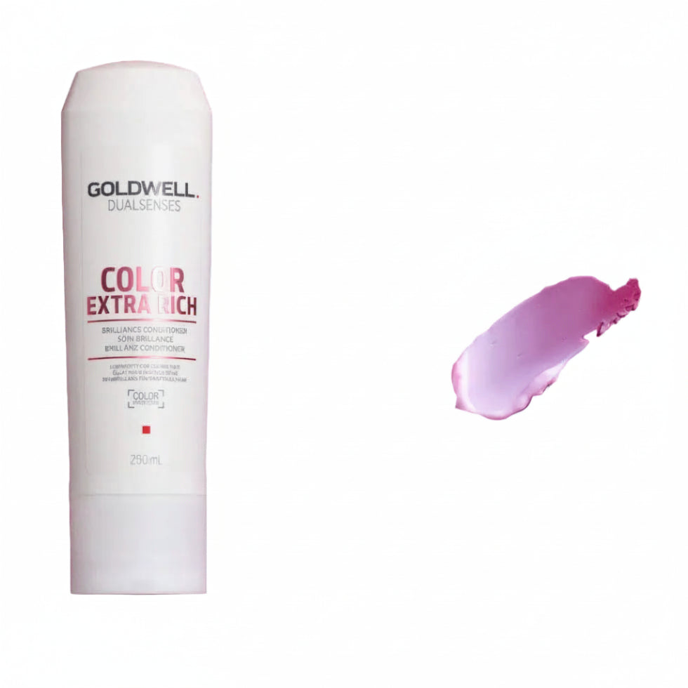 goldwell dualsenses color extra rich brilliance conditioner 250ml for color treated hair with shine enhancement color protection and deep conditioning care for medium to coarse hair