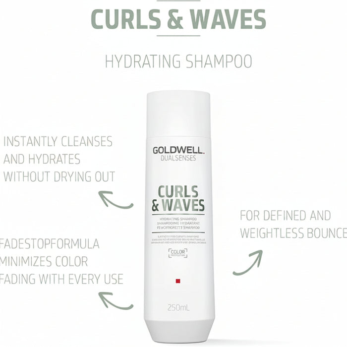 Goldwell Dualsenses Curls & Waves Hydrating Shampoo 250ml | Curl Care & Moisture