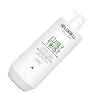 goldwell dualsenses curly twist hydrating shampoo 1000ml for curly and wavy hair with moisture frizz control and curl definition care