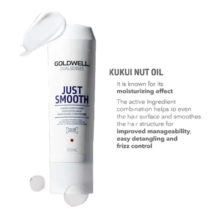 Goldwell Dualsenses Just Smooth Taming Conditioner 200ml | Frizz Control Care