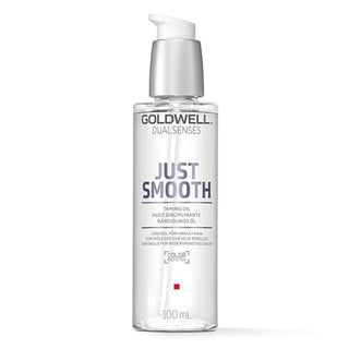 goldwell dualsenses just smooth taming oil 100ml for frizzy unruly hair with anti frizz smoothing and shine enhancing care