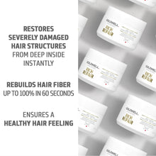 goldwell dualsenses rich repair 60 second treatment 200ml for damaged hair with deep nourishment repair strength and shine enhancement care