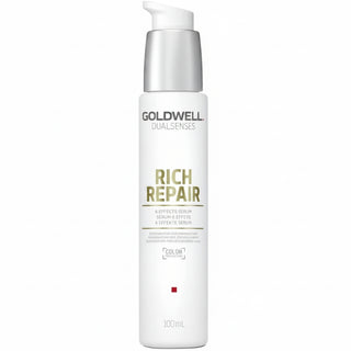 goldwell dualsenses rich repair 6 effects serum 100ml for damaged hair with repair frizz control shine enhancement and leave in conditioning care