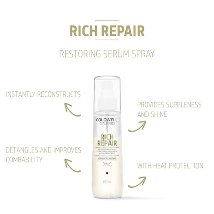 Goldwell Dualsenses Rich Repair Restoring Serum Spray 150ml | Damaged Hair Care
