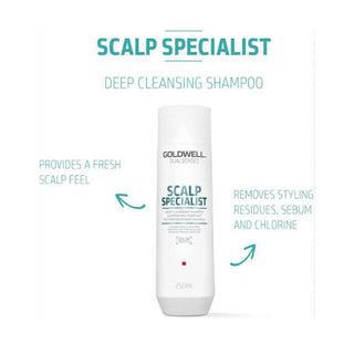 Goldwell Dualsenses Scalp Specialist Deep Cleansing Shampoo 200ml for scalp care and buildup removal