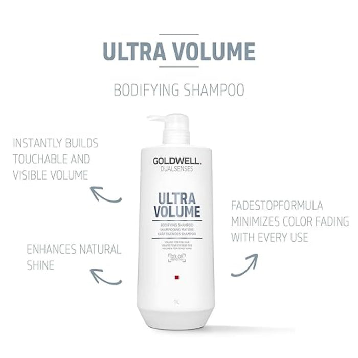 Goldwell Dualsenses Ultra Volume Bodifying Shampoo 1000ml | Fine Hair Volume Care