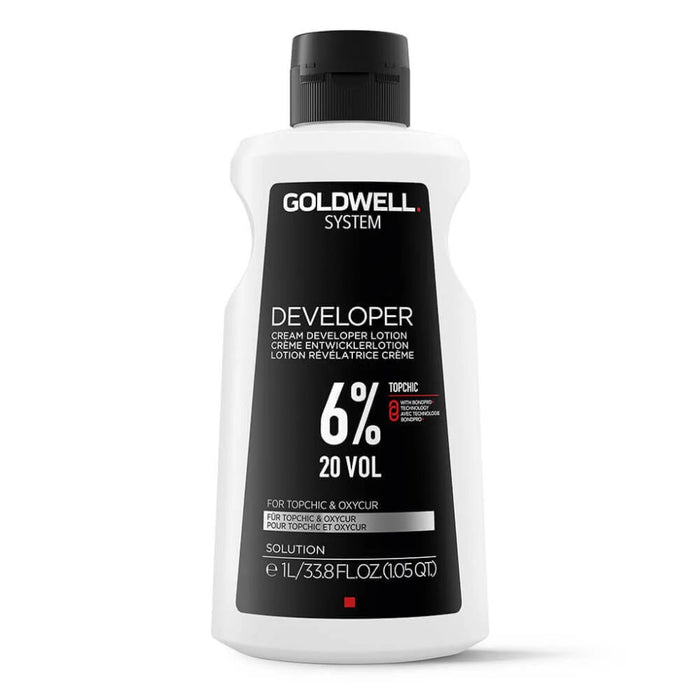 Goldwell Topchic & Oxycur Cream Developer Lotion 6% 20 Vol | Hair Color Developer