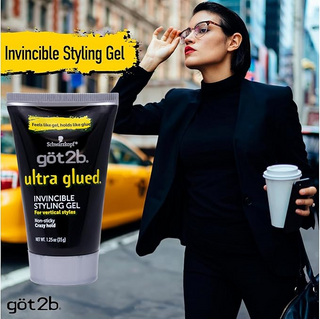 Got2b Ultra Glued Invincible Styling Hair Gel 1.25oz | Extreme Hold