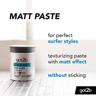 Got2b Beach Matt Paste 100ml | Medium Hold, Matte Finish & Textured Styles