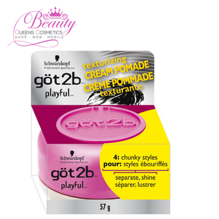 got2b Playful Texturizing Cream Pomade 57g | Flexible Hold & Tousled Texture