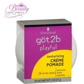 got2b Playful Texturizing Cream Pomade 57g | Flexible Hold & Tousled Texture