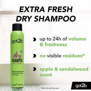 Got2b Fresh It Up Extra Fresh Dry Shampoo 200ml for 24h volume and clean fresh hair
