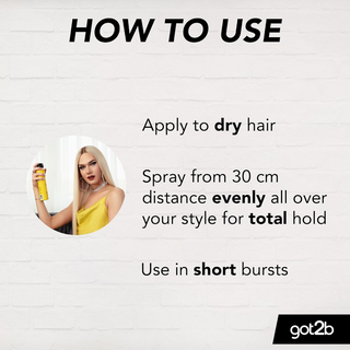 Got2b Glued Blasting Freeze Spray 300ml for 72h extreme hold and bold hairstyles
