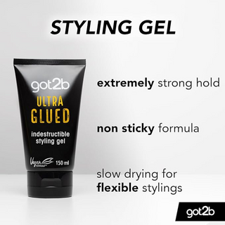Got2b Ultra Glued Indestructible Styling Gel 150ml with 48h extreme hold for styling
