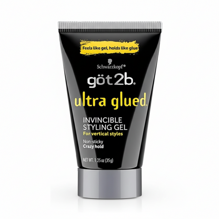Got2b Ultra Glued Invincible Styling Hair Gel 37ml with extreme hold for styling
