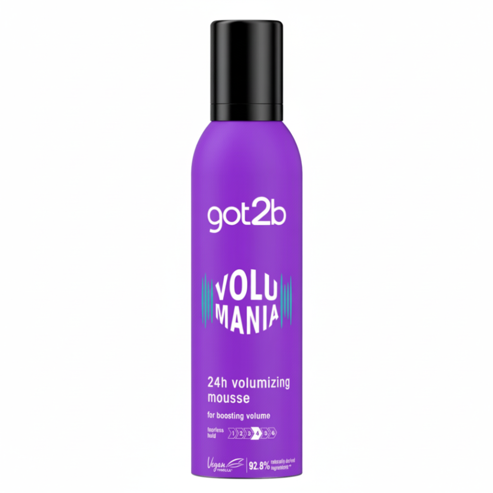 Got2b Volumania 24h Volumising Mousse 250ml for boosted volume and fearless hold
