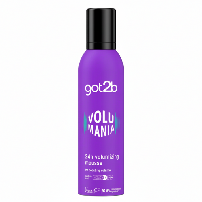Got2b Volumania 24h Volumising Mousse 250ml for boosted volume and fearless hold
