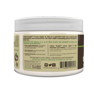 taliah waajid green apple aloe curl definer strengthen define curls frizz control 12oz