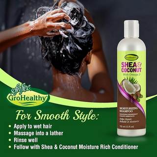 Sofn’Free Gro Healthy Shea & Coconut Moisturizing Shampoo 355ml | Hydrating Care