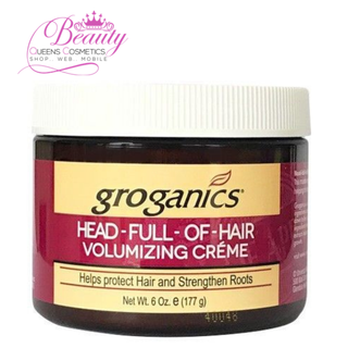 Groganics Head Full of Hair Volumizing Creme 6oz | Fuller, Thicker Hair